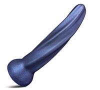Dark Grey Size M Silicone Suction Cup Dildo 6 Inch Fantasy Smooth Beginner Anal/Vaginal Toy for Women & Men