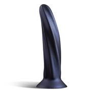Dark Grey Size S Silicone Suction Cup Dildo 6 Inch Fantasy Smooth Beginner Anal/Vaginal Toy for Women & Men