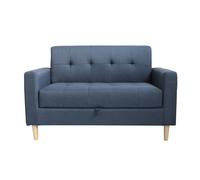(Dark Grey) Smart Sofa in a Box, Compact 2 Seater with Storage