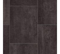 Dark Grey Stone Effect Anti-Slip Vinyl Flooring For LivingRoom, Hallways, Kitchen, 2.8mm Thick Cushion Backed Vinyl Sheet, Waterproof Lino Flooring-4m(13'1") X 3m(9'9")-12m²