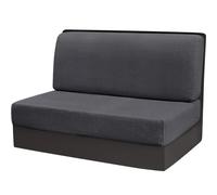 (dark grey) Stretch Jacquard RV Dinette Cushion Cover Animal Protection Washable Loveseat RV Camper Car Bench Seats Restaurant Slipcovers