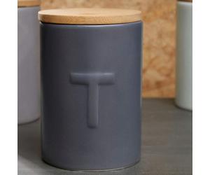 Dark Grey Tea Canister | Fenwick