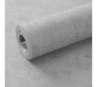 Dark Grey Thick Concrete Wallpaper - Industrial Textured Cement Effect for Shabby Chic Decor - Faux Matte Contact Paper Roll for Bedroom, Living Room, Gym