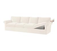 Dark Grey Velvet Stretch Sofa Cover Set - 3 Seater Slipcovers with Elastic Bands 7-Piece for Separate Cushions & Backrests Fits Large 4-Seater (9 PCS)