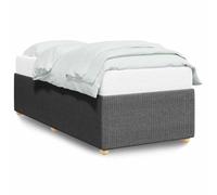 (dark grey) vidaXL Bed Frame Mattress Foundation Bed Base Bedstead Dark Grey Single Fabric