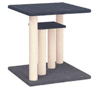 vidaXL Cat Scratching Posts with Platforms Dark Grey 50 cm UK