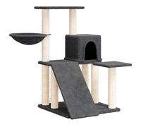 (dark grey) vidaXL Cat Tree with Sisal Scratching Posts 82 cm Pet Supply Multi Colours