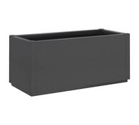 vidaXL Garden Planter, Planter Pot for Patio Balcony Terrace, Flower Pot for Herb Plant, Outdoor Planter Box, Flower Box, Dark Grey PP