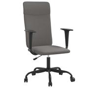 vidaXL Office Chair Dark Grey Fabric