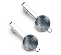 Dark Grim Octopus Monster Silver Tie Clip Long Styles Necktie Clip Tie Bar for Business Wedding Graduation