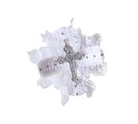 Dark Hair Clip 2000s Trend Side Clip Crosses Lace Halloween Dark Cool Hairpin Photo Props