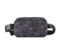 Dark Haunted Safari Halloween Pattern Fashion Waist Bag Fanny Pack for Women Men Water Resistant