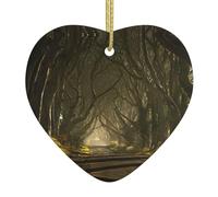 Dark Hedges Northern Ireland Christmas Ornament Ceramic Hanging Xmas Decor Christmas Tree Xmas Tree Holiday Friend Gift
