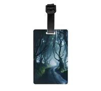 Dark Hedges Northern Ireland Print Luggage Tags for Suitcases Waterproof Labels Set Travel Bag Easy-to-Identify