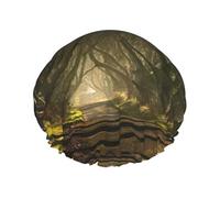 Dark Hedges Northern Ireland Shower Cap For Men Cap Women Reusable Waterproof Long Thick Hair Care Hair Short Kids Bath
