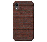 Dark Horizontal Rectangular Grid Structured Alignment Case for iPhone XR