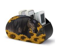 Dark Horse Under The Sunflowers Remote Control Holder with 5 Compartments