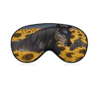 Dark Horse Under The Sunflowers Sleep Mask Eye Mask Travel Eye Cover