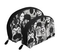 Dark Human Moon Cosmetic Bag, Travel Makeup Pouch, Portable Waterproof Cosmetic Pouch for Girls Women., Dark Human, One Size