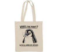 Dark humor about life’s futility Natural Cotton Tote Bag White