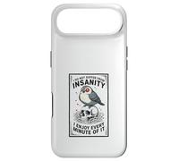 Dark Humor Insanity Quote Sarcastic Bird Skull Art Case for iPhone Air