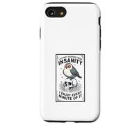 Dark Humor Insanity Quote Sarcastic Bird Skull Art Case for iPhone SE (2020) / 7/8
