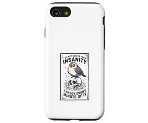 Dark Humor Insanity Quote Sarcastic Bird Skull Art Case for iPhone SE (2020) / 7/8