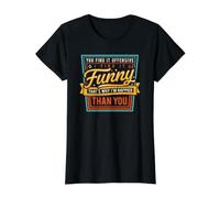 Dark Humor Ironic Smile Quotes for Sarcastic Introverts Value Graphic T-Shirt, Women, Black, S