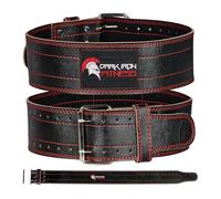 Dark Iron Fitness Large 130 cm Genuine Leather Pro Weight Lifting Belt for Men and Women | Durable Comfortable & Adjustable with Buckle | Stabilizing Lower Back Support for Weightlifting (Large)