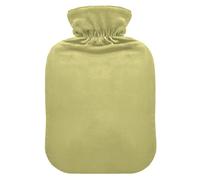 Dark Khaki Solid Color Pure Plain hot Water Bottles with Soft Cover, 2L hotwater Bag for Neck and Shoulder Pain Relief, Menstrual Cramps, Bolsa de calor para Dolor Menstrual