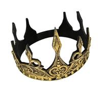 Dark King Cosplay Crowns, Gothic Headdress Prop, Fantasy Royal Headwear Accessory, Dramatic Costume crowns Piece, Dark Royal Roleplaying Headpiece, Party Costume Wear for Stage Film Comic Convention