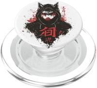 Dark Kitsune Japanese Fox Yokai Aesthetic PopSockets PopGrip for MagSafe
