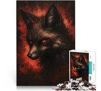 Dark Kitsune - Mystical Fox Spirit1000 Piece Jigsaws for teenagers Relax Games is ideal as a gift for the whole family 38x26cm