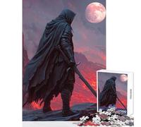 Dark Knight on Lava Cliffs Puzzles for Teenagers 1000 Piece Secret Santa Gifts Difficult Challenge Educational Toy for Ages 14 And over (50x75cm)