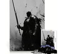 Dark Knight Silhouette Jigsaw Puzzles 1000 Pieces for Teenagers Anxiety Relief Precise Connection Fun Hobby Fine Art (50x75cm)