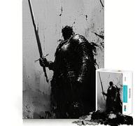 Dark Knight Silhouette Teenagers 1000 Piece Jigsaw Puzzle Enjoyable Game Precise Edge Family Enjoyable (38x26cm)