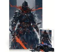 Dark Knight Warrior with Swords 1000 Piece Jigsaw Puzzles for Adults Relax Game Good Thick Fun Hobby Xmas Surprise (38x52cm)
