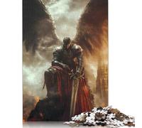 Dark Knight with Angel Wings Puzzle 500 Piece Adult Jigsaw Puzzle Puzzles for Teenagers Gifts Jigsaw Puzzles for Adults Educational Game Challenge Toy 500pcs (52x38cm)