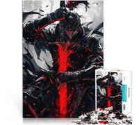 Dark Knight with Red Sword1000 Piece Jigsaw Puzzles for Adults Jigsaw Brain Teaser Game deal as gifts for the whole family 38x26cm