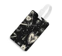 Dark Knights Swords Shields Luggage Tags for Suitcases Handbag Tag Labels Travel Accessories Privacy Cover ID Label