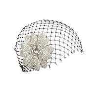 Dark Lavishness Crystal Wedding Hairband with Elasticnet for Wedding Anniversary Evening Instances Comfortable Flexible Plan Dark Lavishness Crystal Embellished Headpiece
