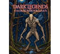 Dark Legends Coloring Book for Adults - Volume 1: 40 Detailed Mythological Creatures from World Mythology with Lore , Fenrir, Medusa, Wendigo, Kuchisake-onna and More | Dark Fantasy Coloring Pages