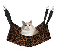Dark Leopard Print,Cat Hanging Hammock Soft Double Sided Hanging Bed for Small Dogs Pet,M