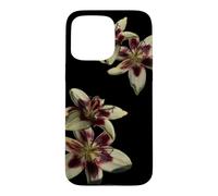 Dark Lily Floral Orchid Y2K Botanical Moody Flower Aesthetic Case for iPhone 15 Pro Max