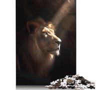 Dark Lion Cave Puzzle for Adults And Teenagers 500 Pieces Puzzle for Adults For Family Fun & Game Night 500pcs (52x38cm)