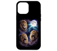 Dark Lions Under the Full Moon Vintage Fantasy Lightning Case for iPhone 12 Pro Max