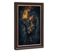 Dark Magic Priestess Art Poster Canvas Poster Bedroom Decor Landscape Office Room Decor Gift 12" L X 18" W