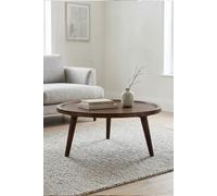 Dark Mango Wood Round Coffee Table Bathwick