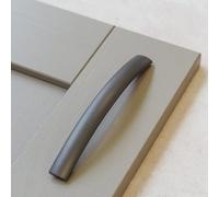 Dark Matt Grey Kitchen Cabinet Square Bow Handle 160mm Bedroom Bathroom Door Drawer Cupboard Furniture Wardrobe