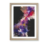 Dark Matter Abstract Framed Print | A4 Oak Framed Wall Art | Ready to Hang | Abstract Fantasy Picture | Living Room Bedroom Lounge Office